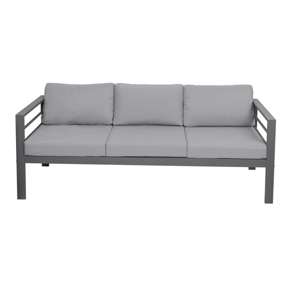 SET DE LIVING ALUMINIO GRIS SIRACUSA 5 PIEZAS