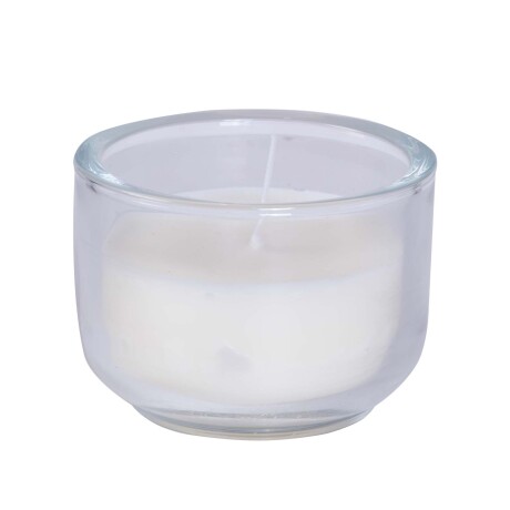 VELA AROMÁTICA VIDRIO-Y-PARAFINA BLANCO A029