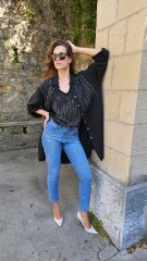 Máxi Camisa Diadema Negro