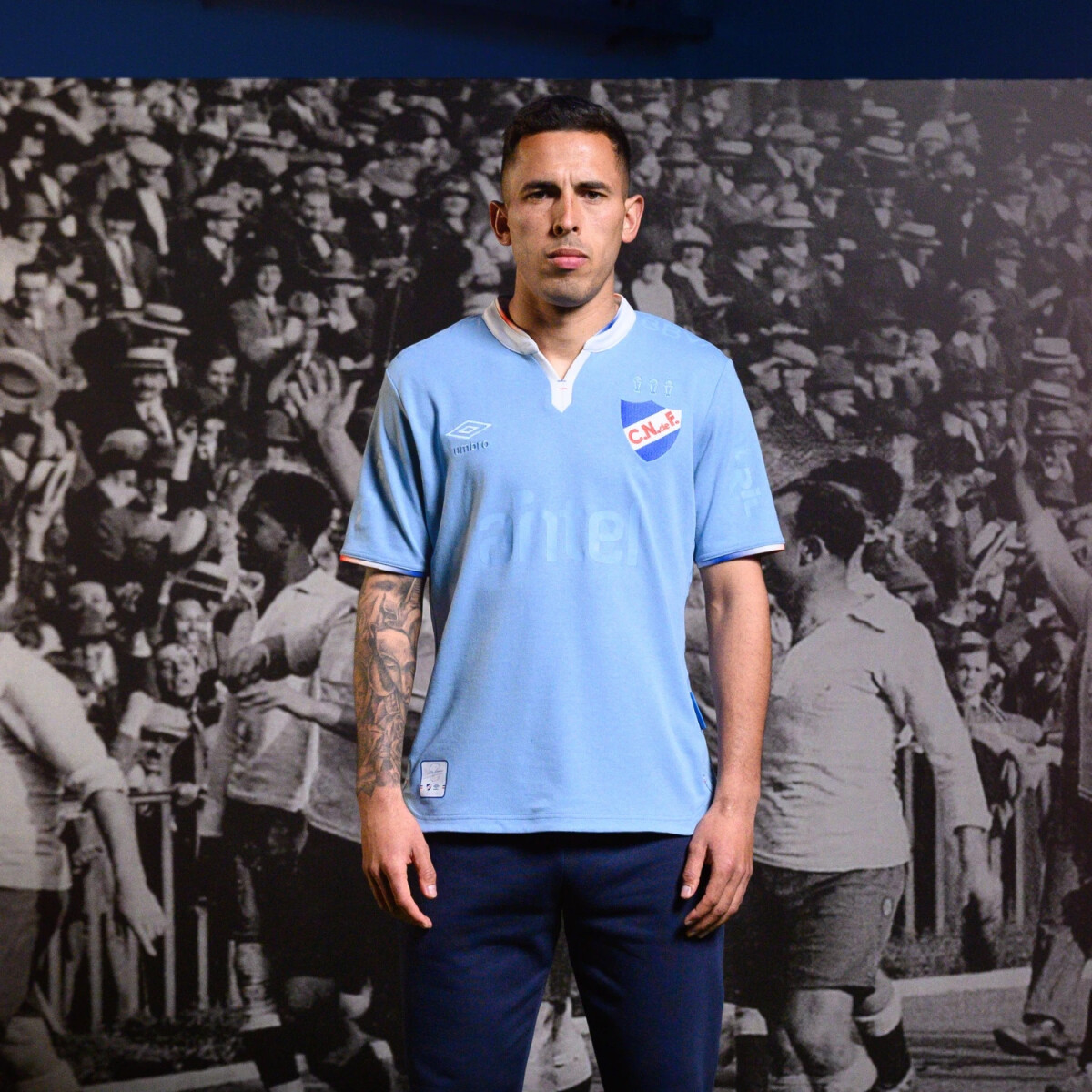 Camiseta de Hombre Umbro Nacional Away 3 Oficial 2024 - Celeste 