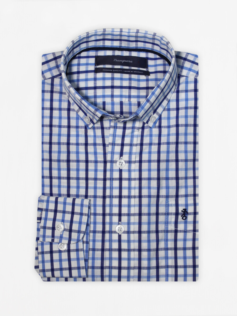 Camisa Premium "La Histórica" - Cuadros Azules 