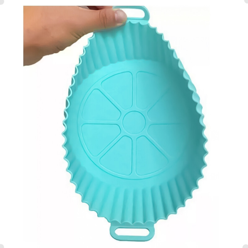 Bandeja Protectora De Silicona Para Freidora de Aire de 16 Cm de Diámetro y 5 Cm de Alto Bandeja Protectora De Silicona Para Freidora de Aire de 16 Cm de Diámetro y 5 Cm de Alto