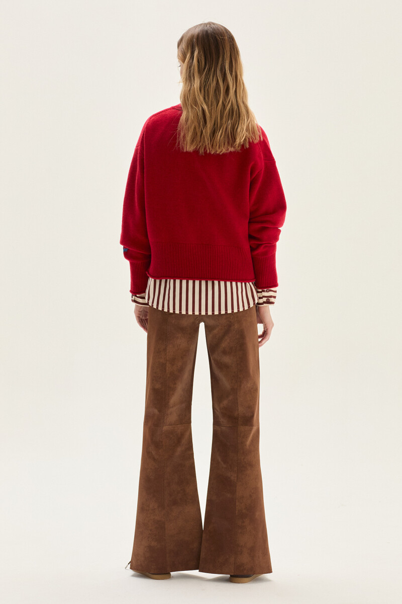 Cardigan Winter Rojo