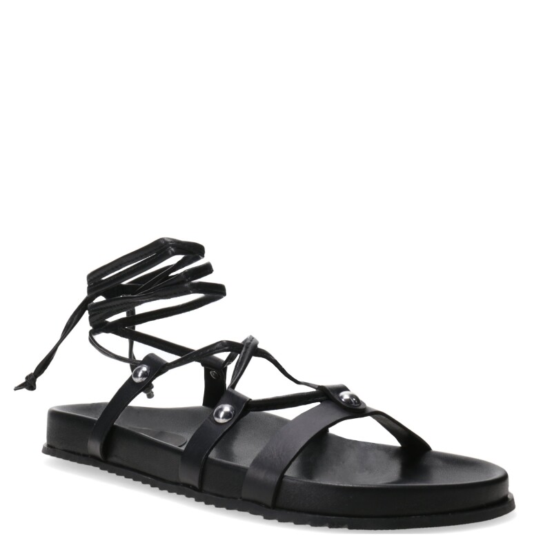 Sandalias de Mujer Miss Carol con Tiras al Tobillo Negro