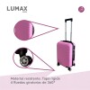 Valija Carry-on de mano Rígidas Con Organizadores Rosa