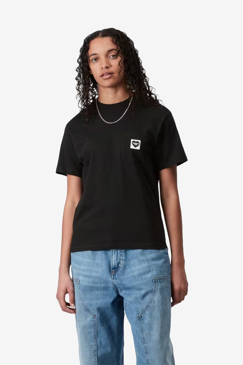 CAMISETA CON BOLSILLO Negro