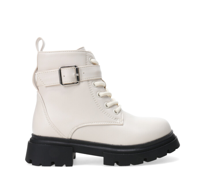 Bota KASTRE acordonada y con cierre Off White
