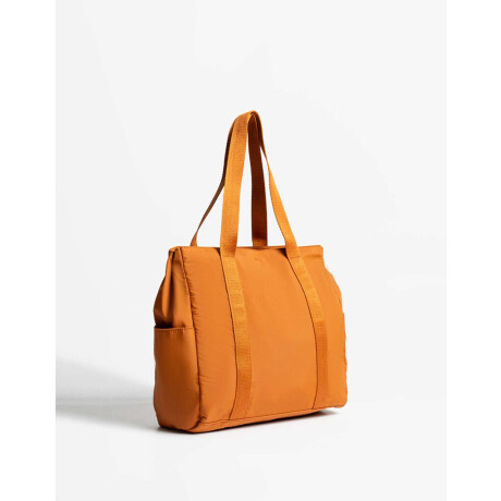 Shopper En Material Reciclado Marron Camel