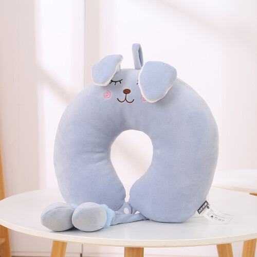 Almohada De Viaje - Orejas - Conejo Azul Unica