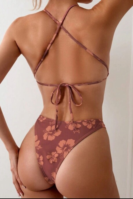 Bikini ITA mocha mousse flores Bikini ITA mocha mousse flores