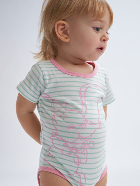 Body manga corta estampado Dumbo- Verde