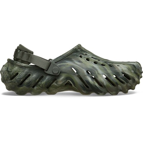 Echo Marbled Clog - Unisex Dusty Olive/multi