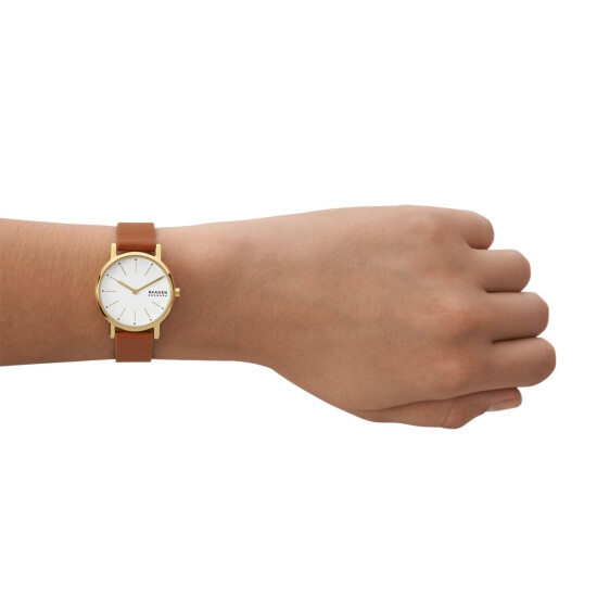 Reloj Skagen Signatur Lille Cuero Marrón SKW3121 0