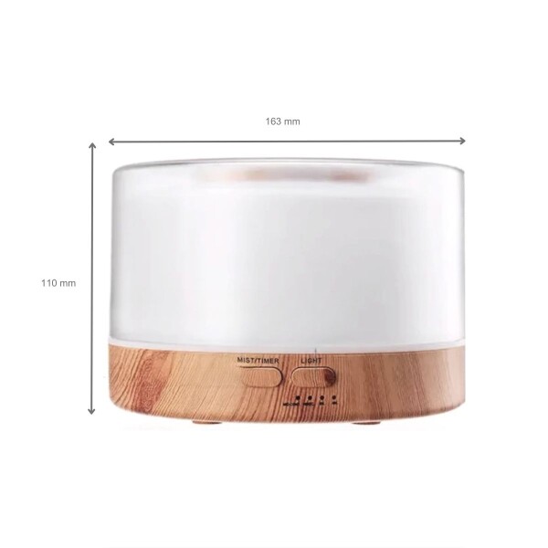 Aromatizador Vaporizador Humidificador Madera Led 500ml Aromatizador Vaporizador Humidificador Madera Led 500ml