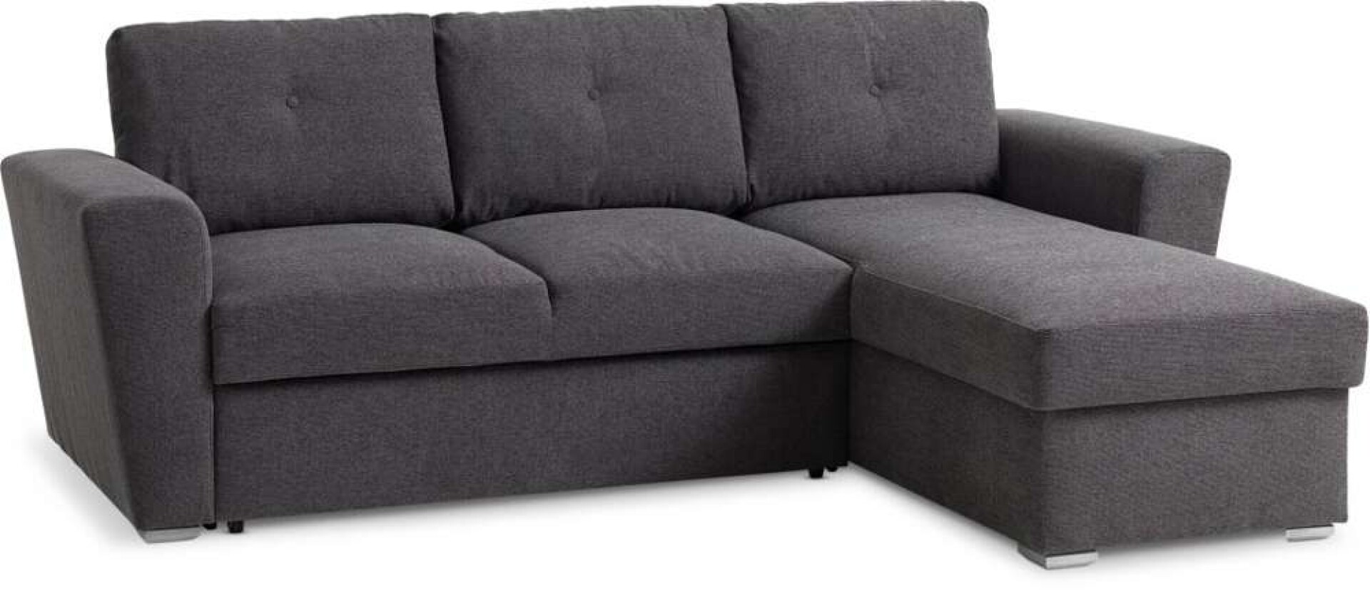 Sofa Cama Vejlby Chaise Longue - Gris Oscuro 