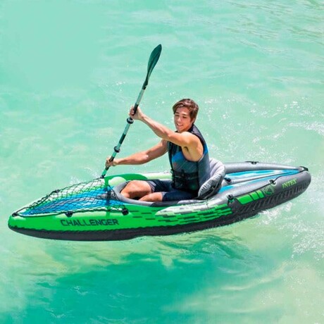 Kayak Intex Bote Inflable Gomón + Remo + Inflador ! Kayak Intex Bote Inflable Gomón + Remo + Inflador !