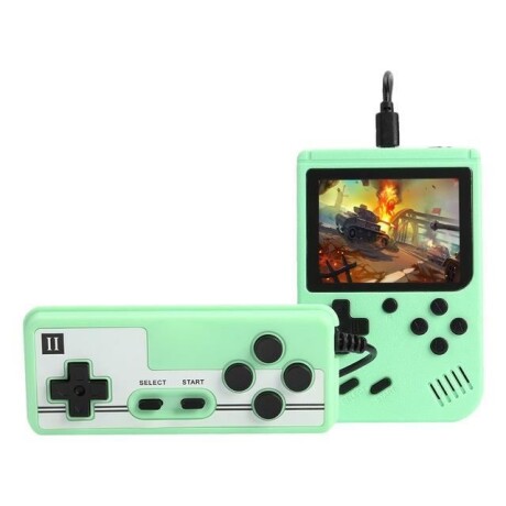 CONSOLA DE JUEGOS PORTATIL VERDE + JOYSTICK VERDE