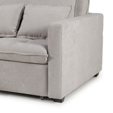 Sofá Cama Carmín - Tela Microfibra 12073 (Greige)
