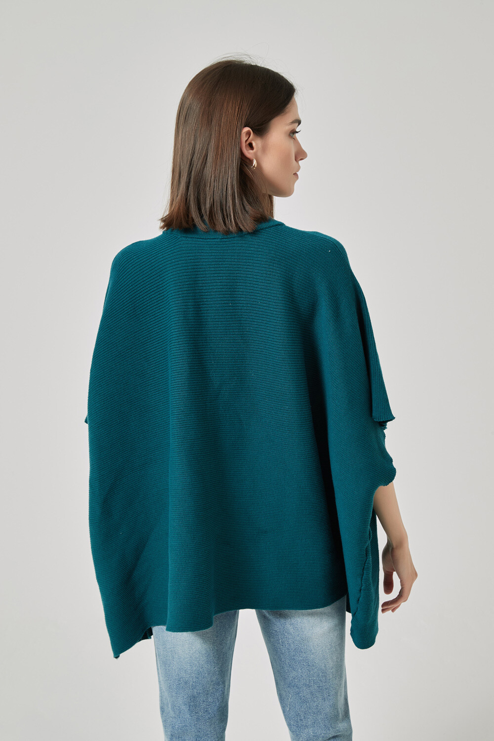 Poncho Balli Verde Azulado