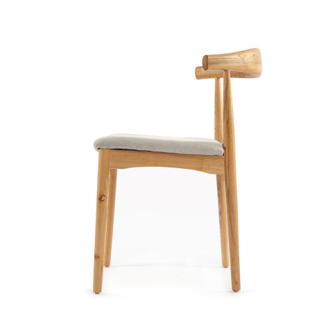 Silla Elbow Natural con gris