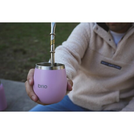 Mate Brio de Acero Inoxidable con Tapa LILA