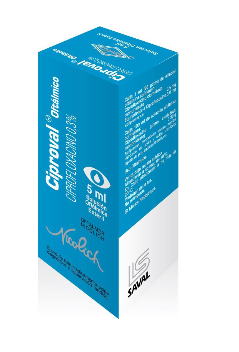 Ciproval Gotas Oftálmicas 5ml 