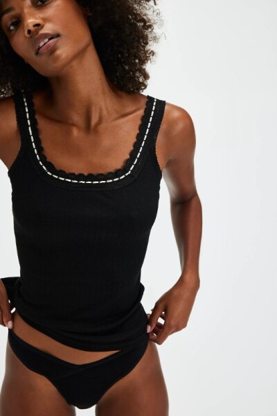 MUSCULOSA ONLY YOU Negro