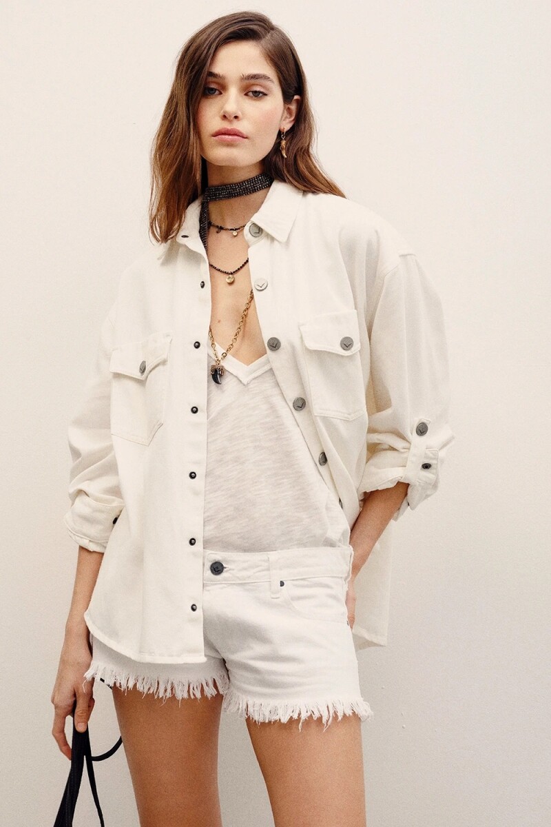 CAMISA BOY WHITE DENIM Blanco
