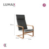 Sillón Silla Lumax Flex Diseño Comodidad y Estilo Gris