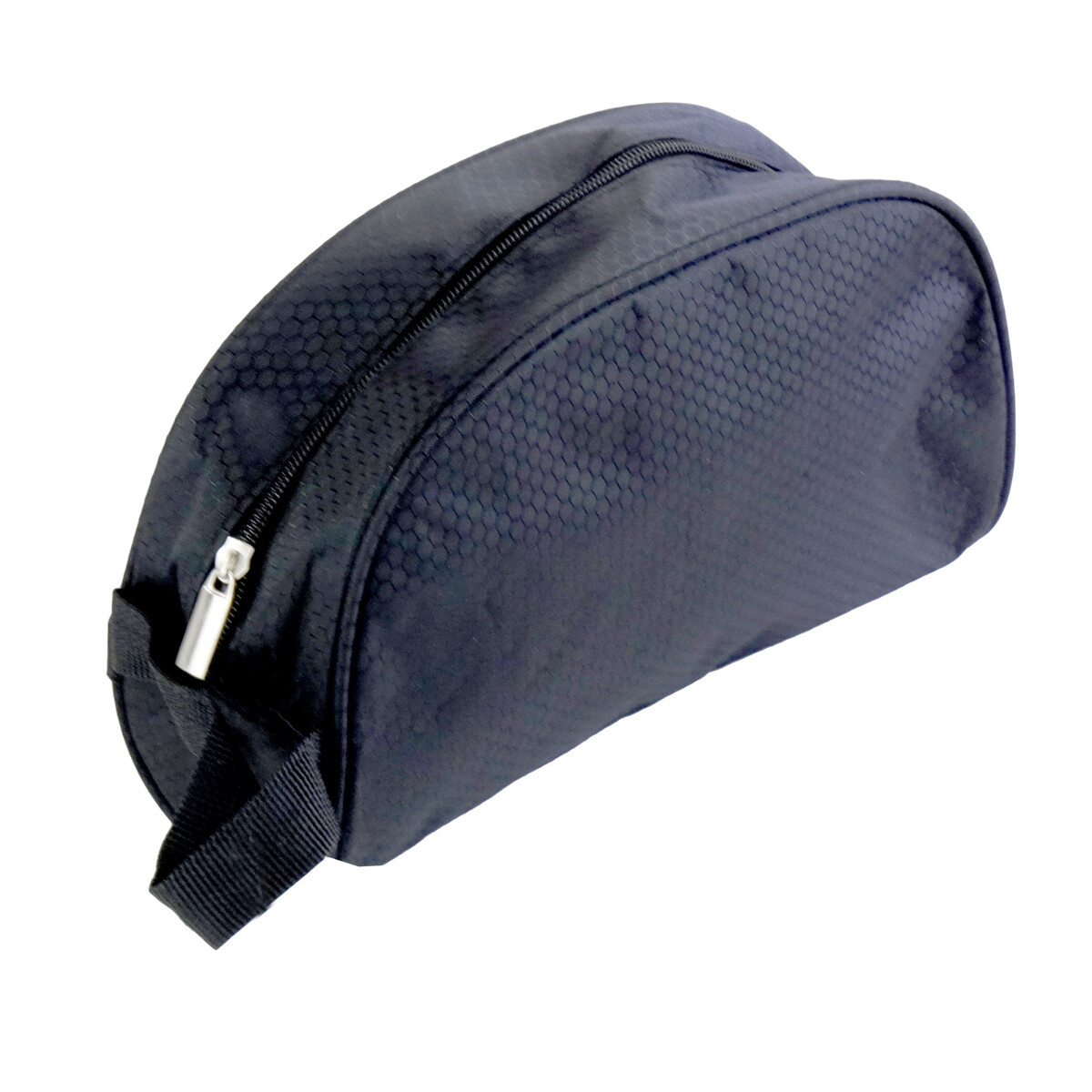 COSMETIQUERO SEMICIRCULO LONA NEGRO NECESER CABALLERO 