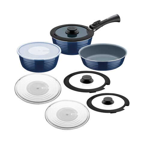 Batería de cocina céramica Multiuso 10 pzas. "ITRIA" -TRAMONTINA TR5487