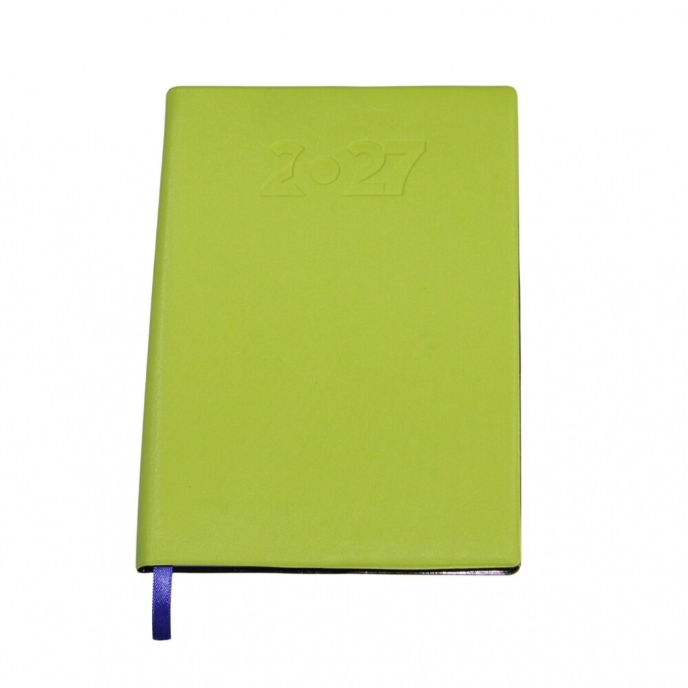 AGENDA ABEZETA 211 CLASICA MEDIUM TAPA FUNDA SEMANA A LA VISTA COLOR VERDE CLARO
