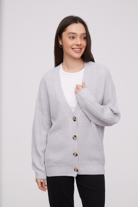 Cardigan Ahualoa Gris Melange