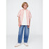 SS LINEN RED STRIPES