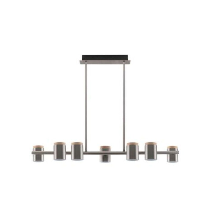 COLGANTE 7L BASTIAN GU10 MAD. NIQUEL SATINADO COLGANTE 7L BASTIAN GU10 MAD. NIQUEL SATINADO