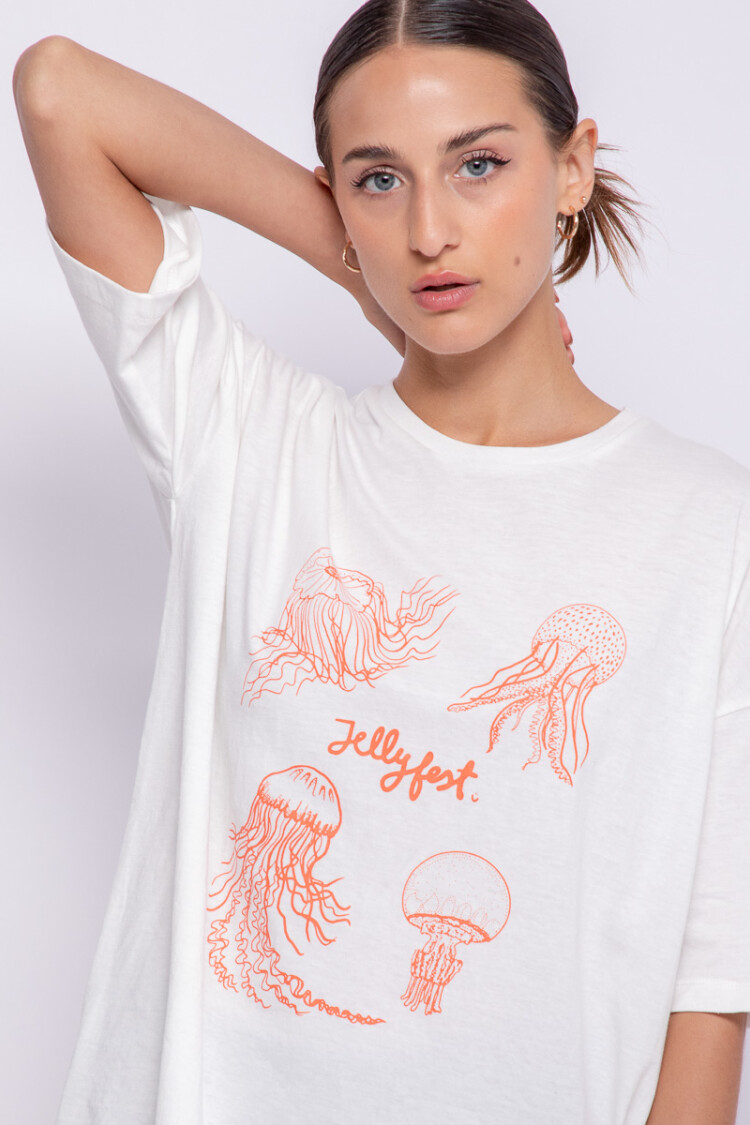 REMERA JELLYFEST Crudo