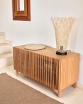 Banco Beyla con 2 puertas de madera maciza y chapa de roble 98,5 cm FSC 100% Banco Beyla con 2 puertas de madera maciza y chapa de roble 98,5 cm FSC 100%