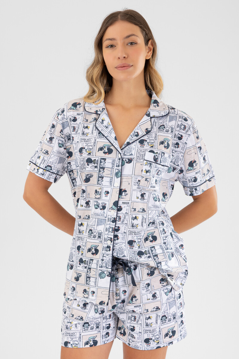 Pijama mafalda 2 Marfil