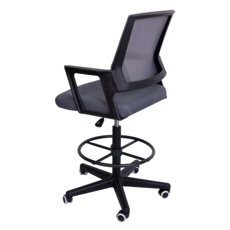 SILLA ALTA ESCRITORIO MALLA GRIS D-512