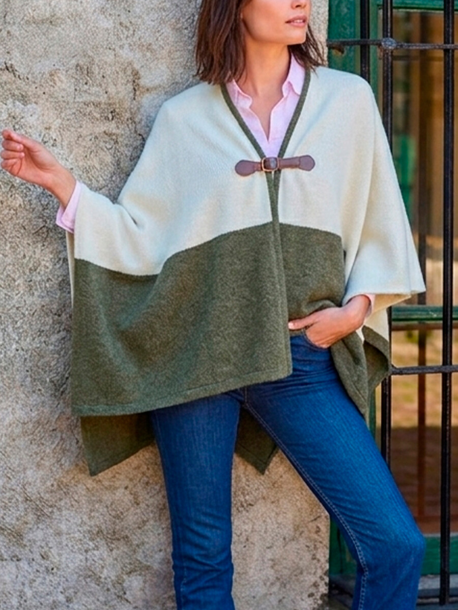 Ruana Sevilla - Verde con crudo 
