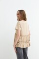 Remera con volados KHAKI