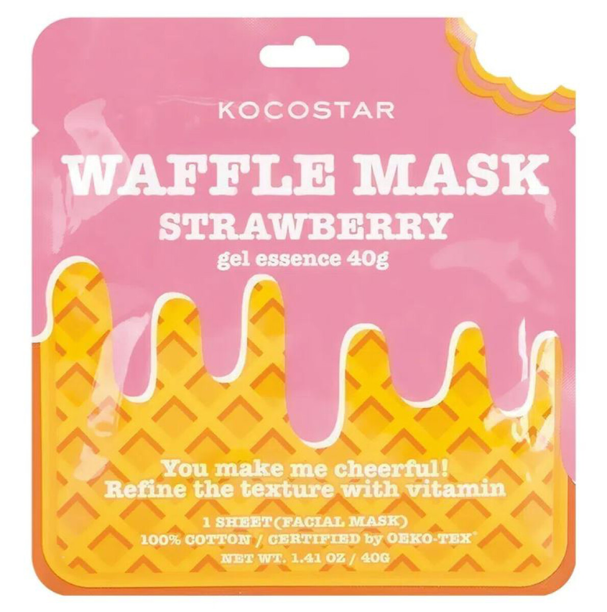 Hortensia Waffle Mask - Strawberry (Pieles Grasas X 1 Un 