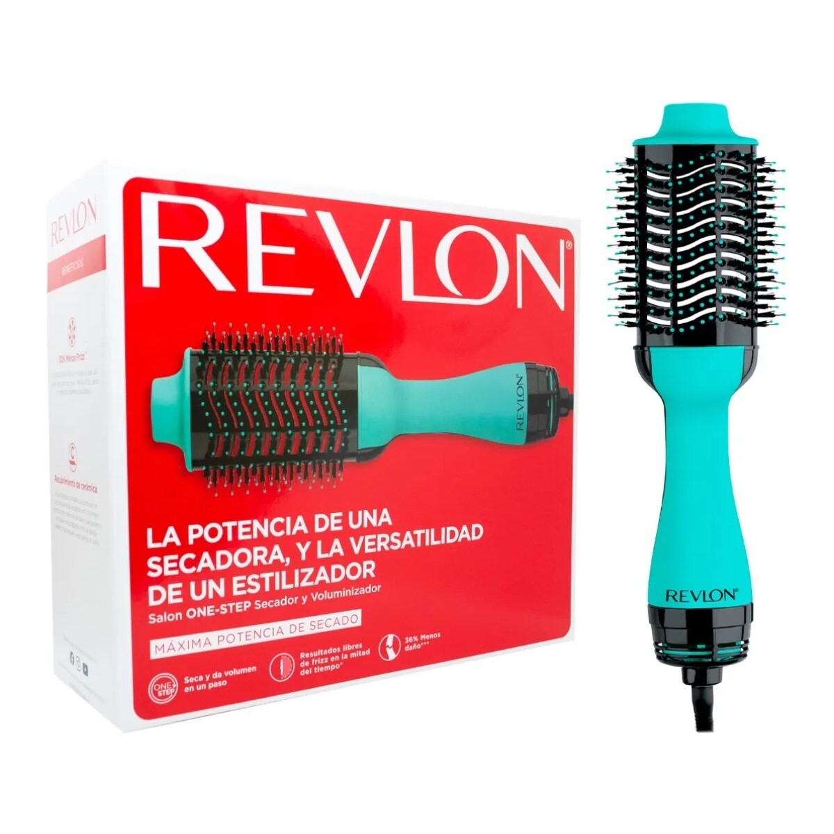 Cepillo Secador y Voluminizador Revlon One Step Aqua 