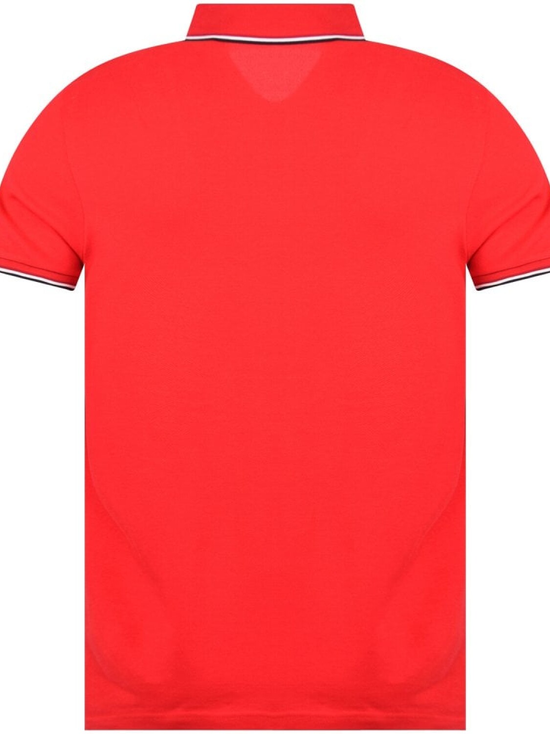 Moncler -Remera polo de algodón manga corta Rojo