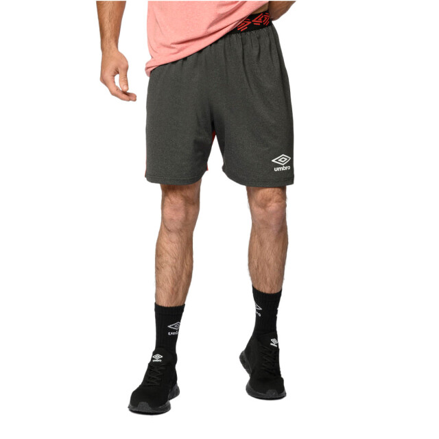 Bermuda de Hombre Umbro Line Negro Melange - Rojo