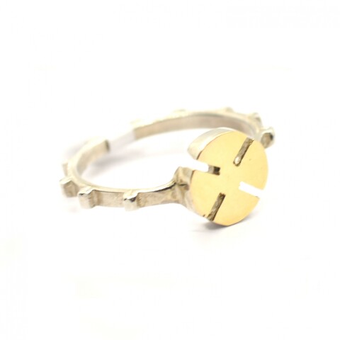 Anillo en Oro y Plata 925 Anillo en Oro y Plata 925