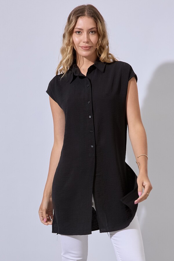 Camisa Larga NEGRO