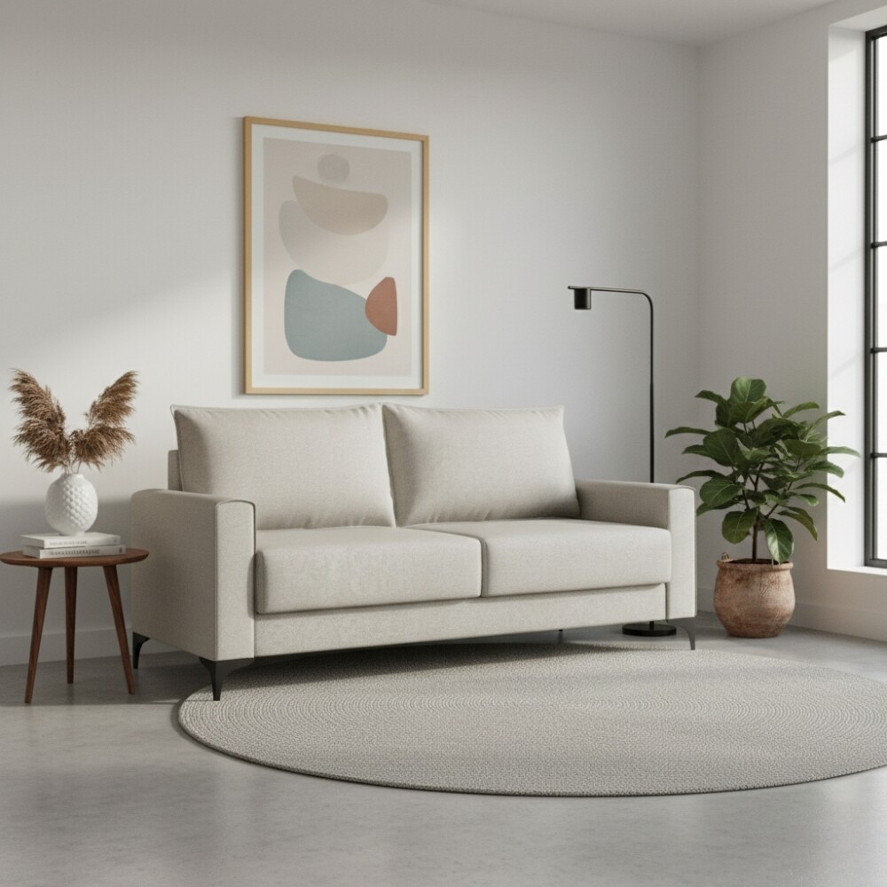 SOFÁ SILLON 3 CUERPOS PATAS DE METAL SOFÁ SILLON 3 CUERPOS PATAS DE METAL