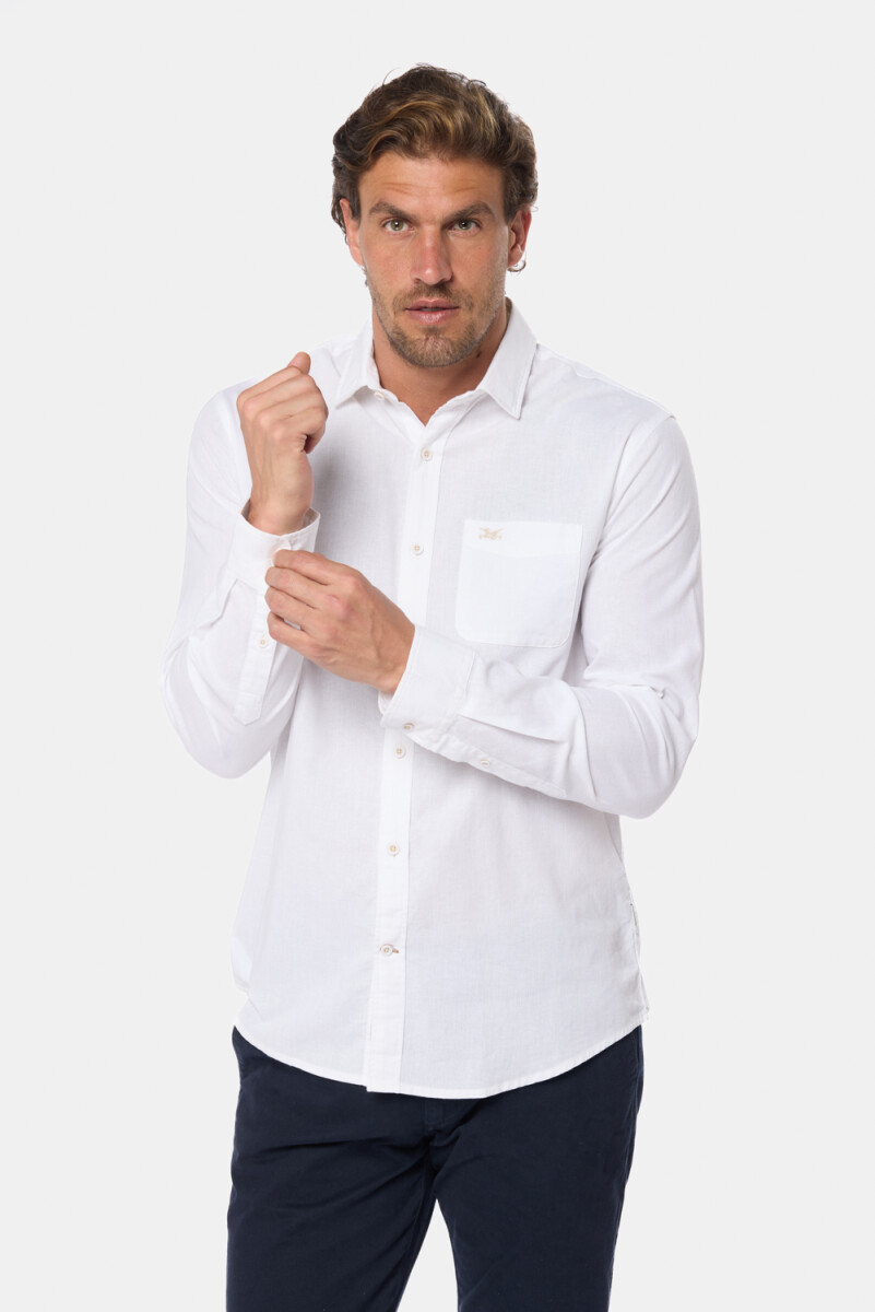CAMISA DE LINO - Blanco 