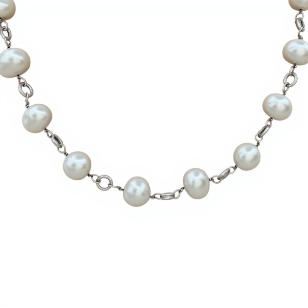 Cadena de perlas -Plata 925-Perlas de rio-CD3441 conperla